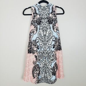 Pink Owl sleeveless dress with mock neck J12